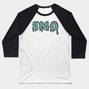 Muted Teal EMO Baseball T-Shirt